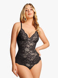 Shapewear Firm Control Smoothing Full Lace Thong Bodysuit