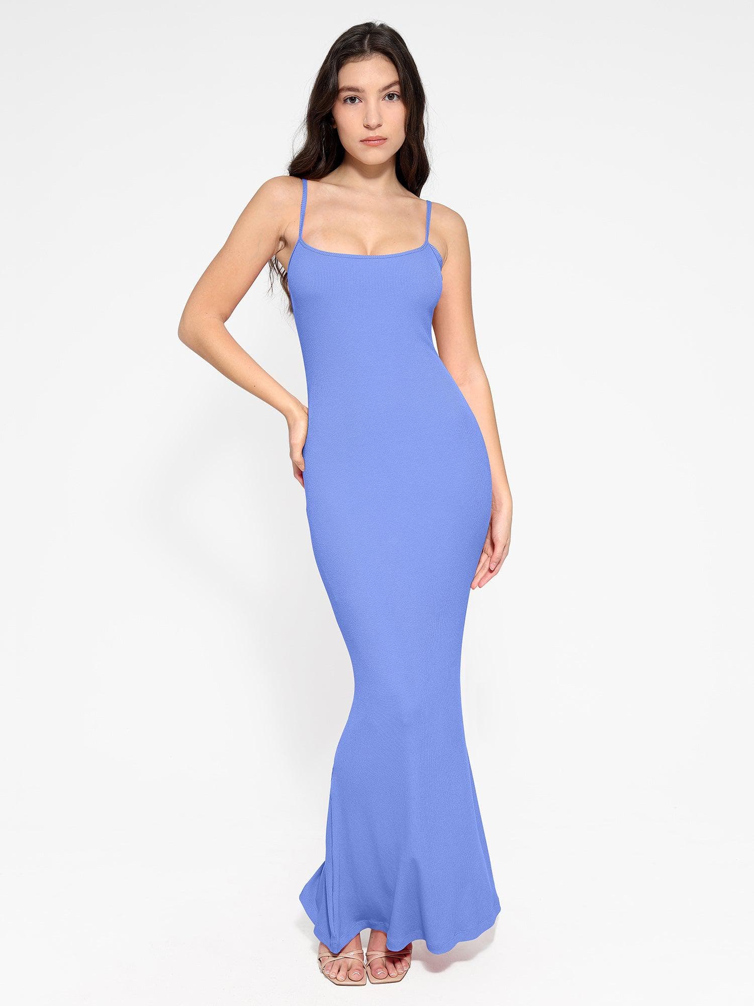 Popilush® Shaping Slip Dress Light Blue / XS The Shapewear Dress Slip Maxi