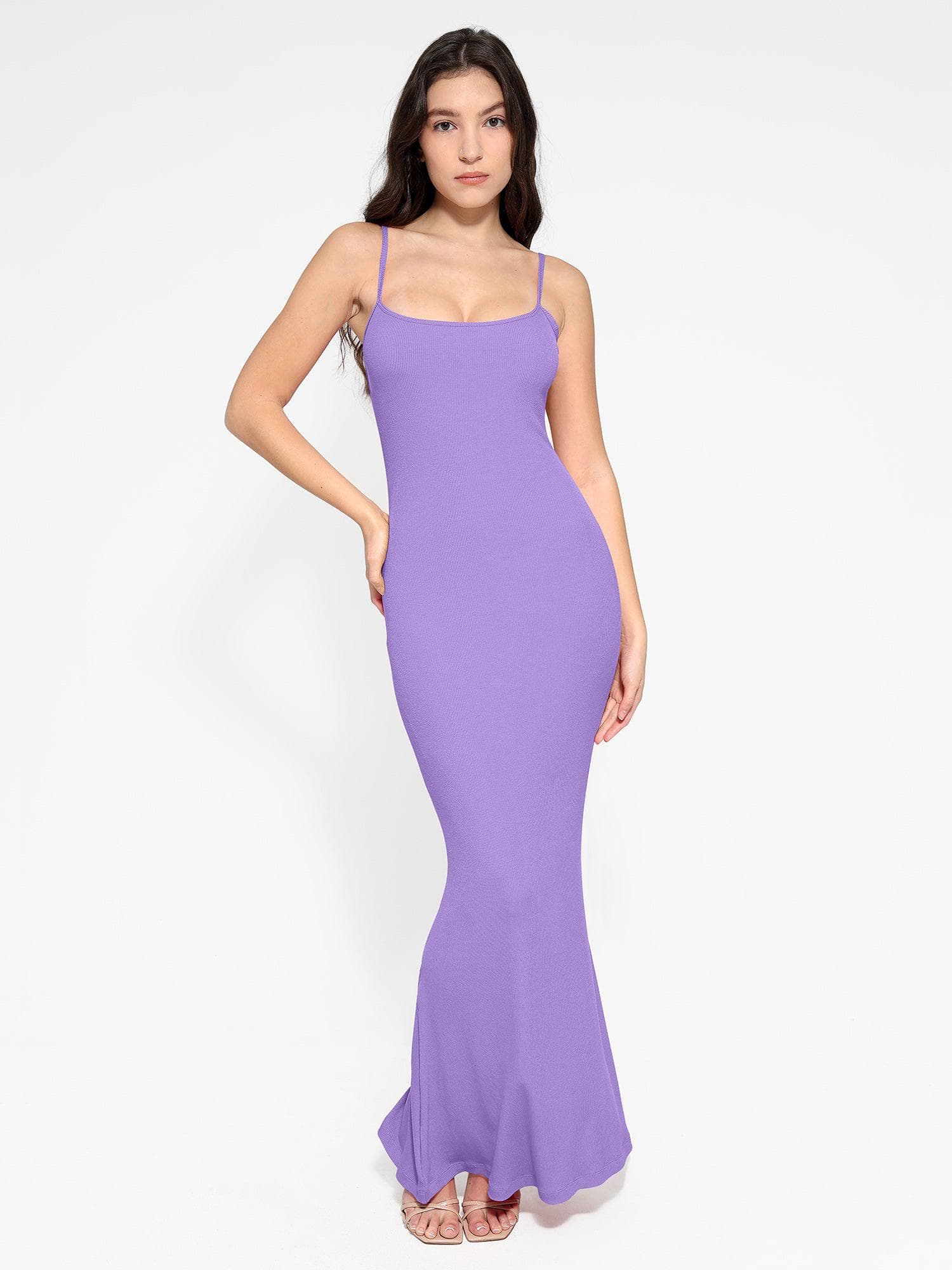 Popilush® Shaping Slip Dress Purple / XS The Shapewear Dress Slip Maxi