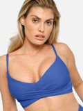 Popilush? The Shapewear Swimwear Ruched High-Waist Bikini Top