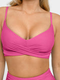 Popilush? The Shapewear Swimwear Ruched High-Waist Bikini Top