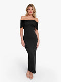 Shapewear Off-the-Shoulder Slim Column Maxi Dress