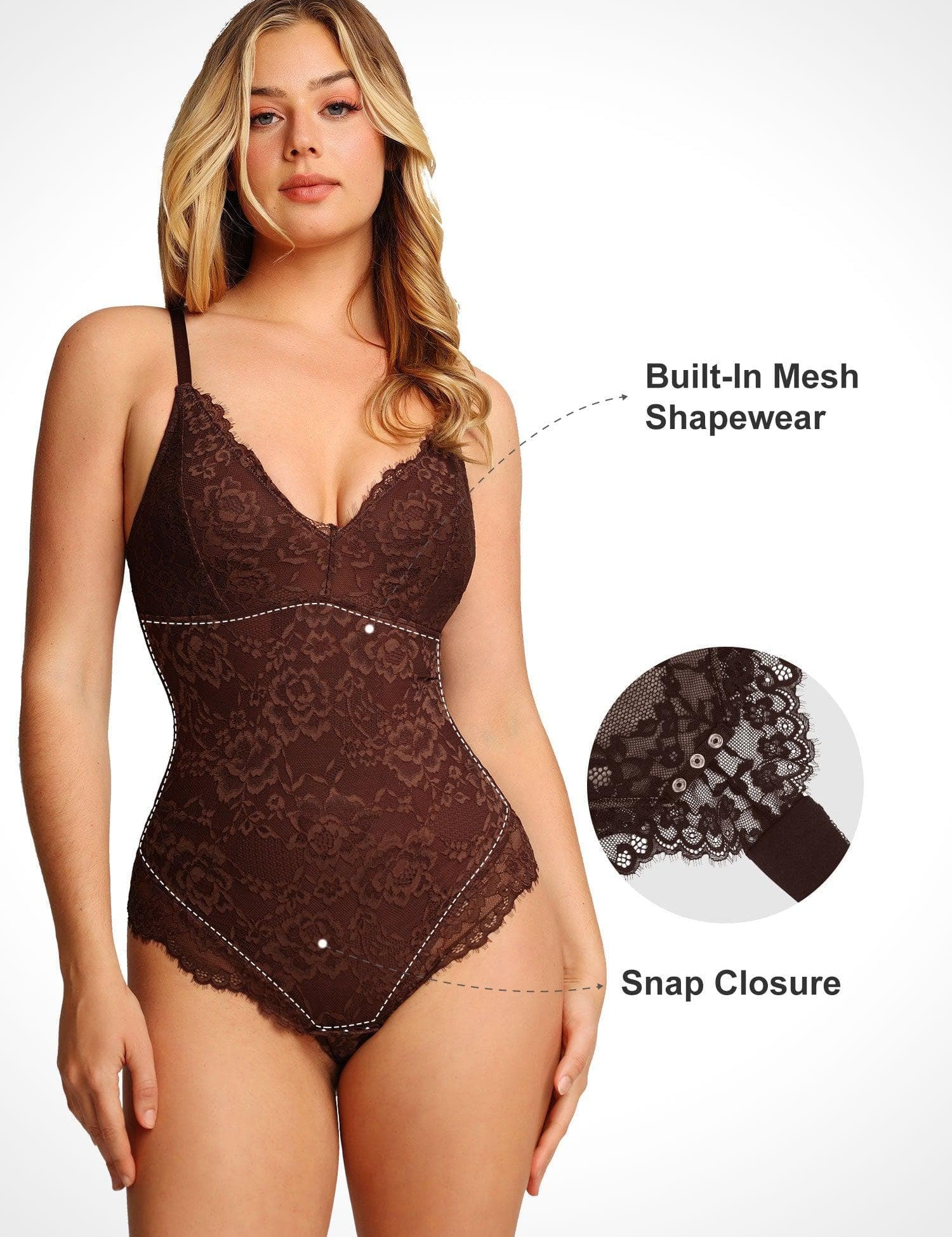 matching sets collection Shapewear Full Lace Bodysuit Midi Workwear Skirt Set