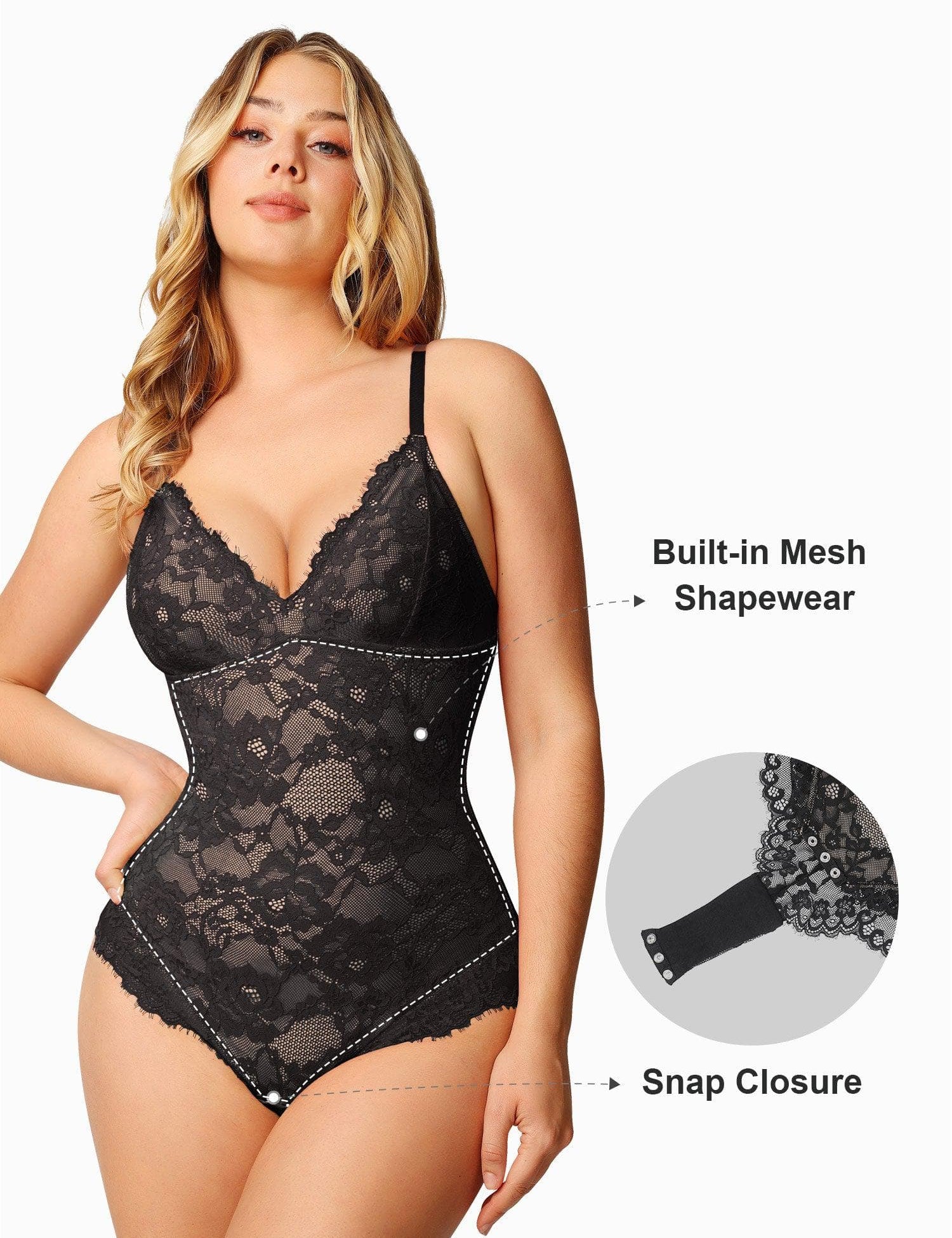 matching sets collection Shapewear Full Lace Bodysuit Midi Workwear Skirt Set