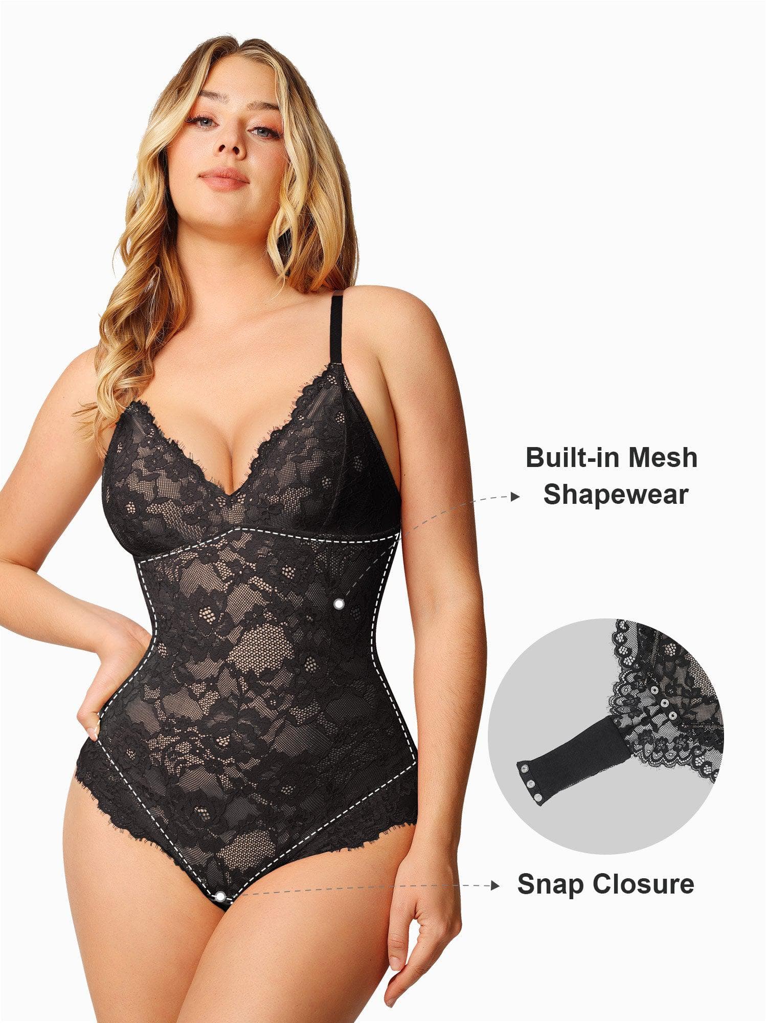 matching sets collection Shapewear Full Lace Bodysuit Midi Workwear Skirt Set