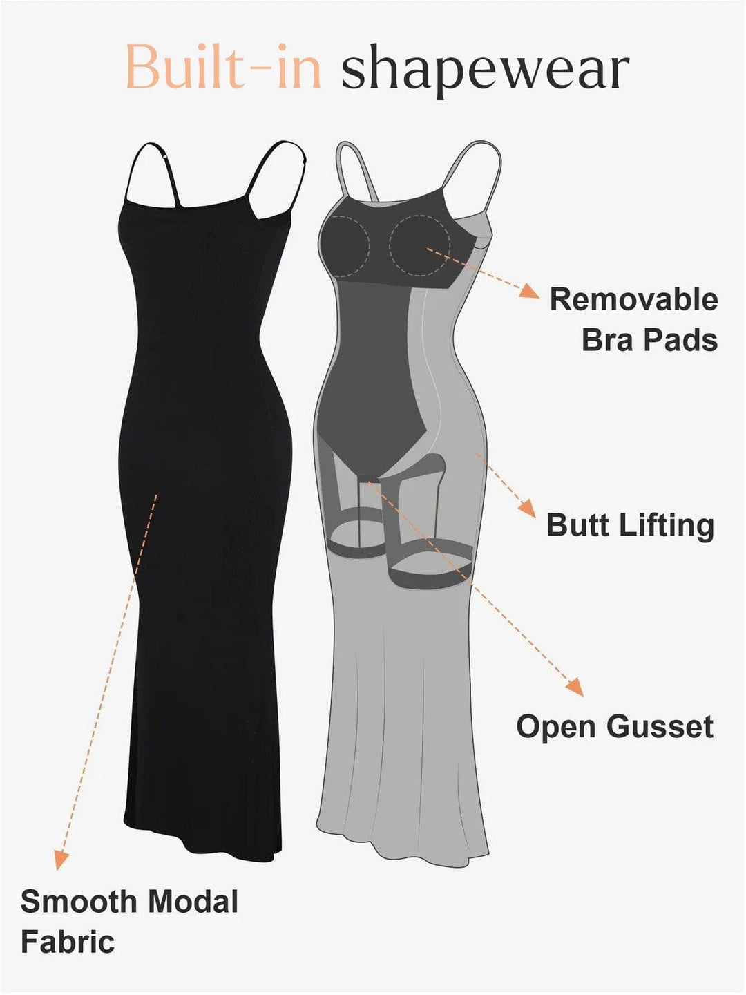 matching sets collection Shapewear Modal Dress Sheer Mesh Cover-Up Set