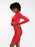 New arrivals Redtag Shapewear Long Sleeve Mock Neck Midi Dress