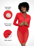 New arrivals Redtag Shapewear Long Sleeve Mock Neck Midi Dress