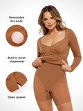 New arrivals Redtag Shapewear Long Sleeve Sweetheart Mini Dress