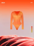 New arrivals Redtag Thermal Shapewear Long Sleeve Tummy Control Bodysuit