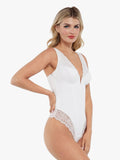 New arrivals Shapewear Deep V-Neck Sculpting Lace Patchwork Bodysuit