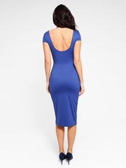 Popilush Bodycon Summer Dress Low Back Built-in Shapewear Backless Dress or Jumpsuit