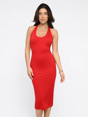 Popilush Bodycon Summer Dress Low Back Built-in Shapewear Backless Dress or Jumpsuit