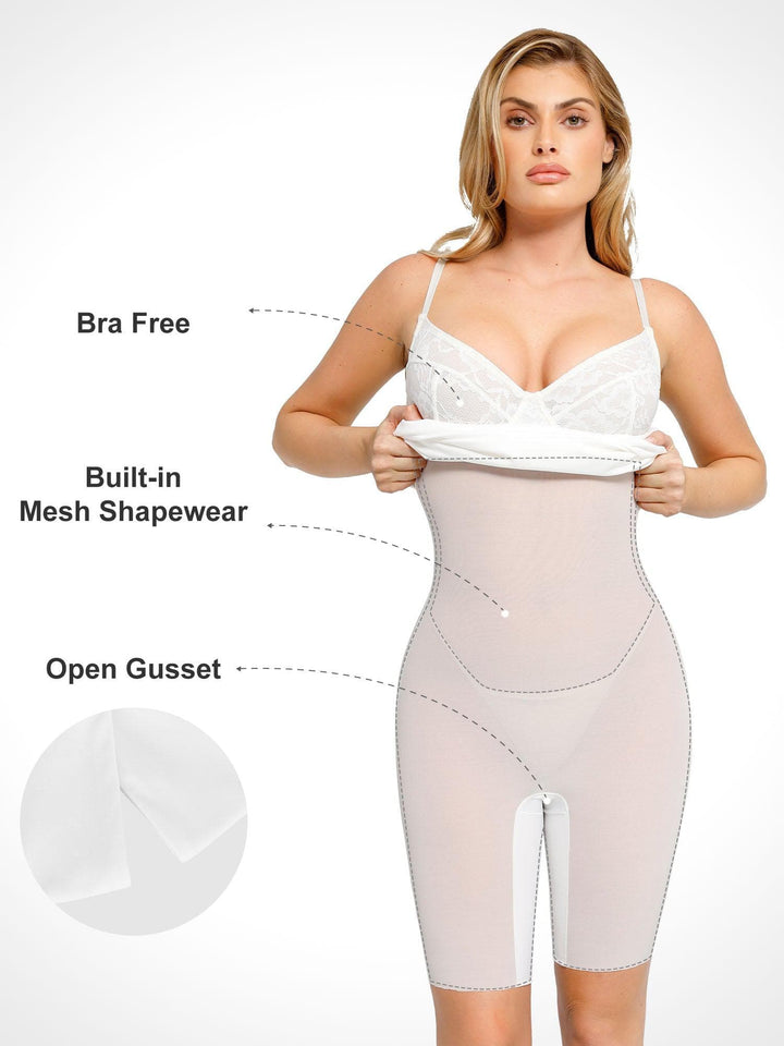 Popilush® Built-in Shapewear Corset Style Sexy Lace Dress