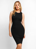 Bodycon Summer Dress The Shapewear Dresses Crew Neck Sleeveless Midi