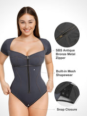 Popilush Denim Shaper & Dress Built-In Shapewear Denim Bodysuit Or Dress Or Jumpsuit