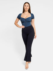 Popilush Denim Shaper & Dress Built-In Shapewear Denim Bodysuit Or Dress Or Jumpsuit