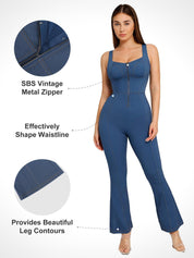 Popilush Denim Shaper & Dress Built-In Shapewear Denim Bodysuit Or Dress Or Jumpsuit