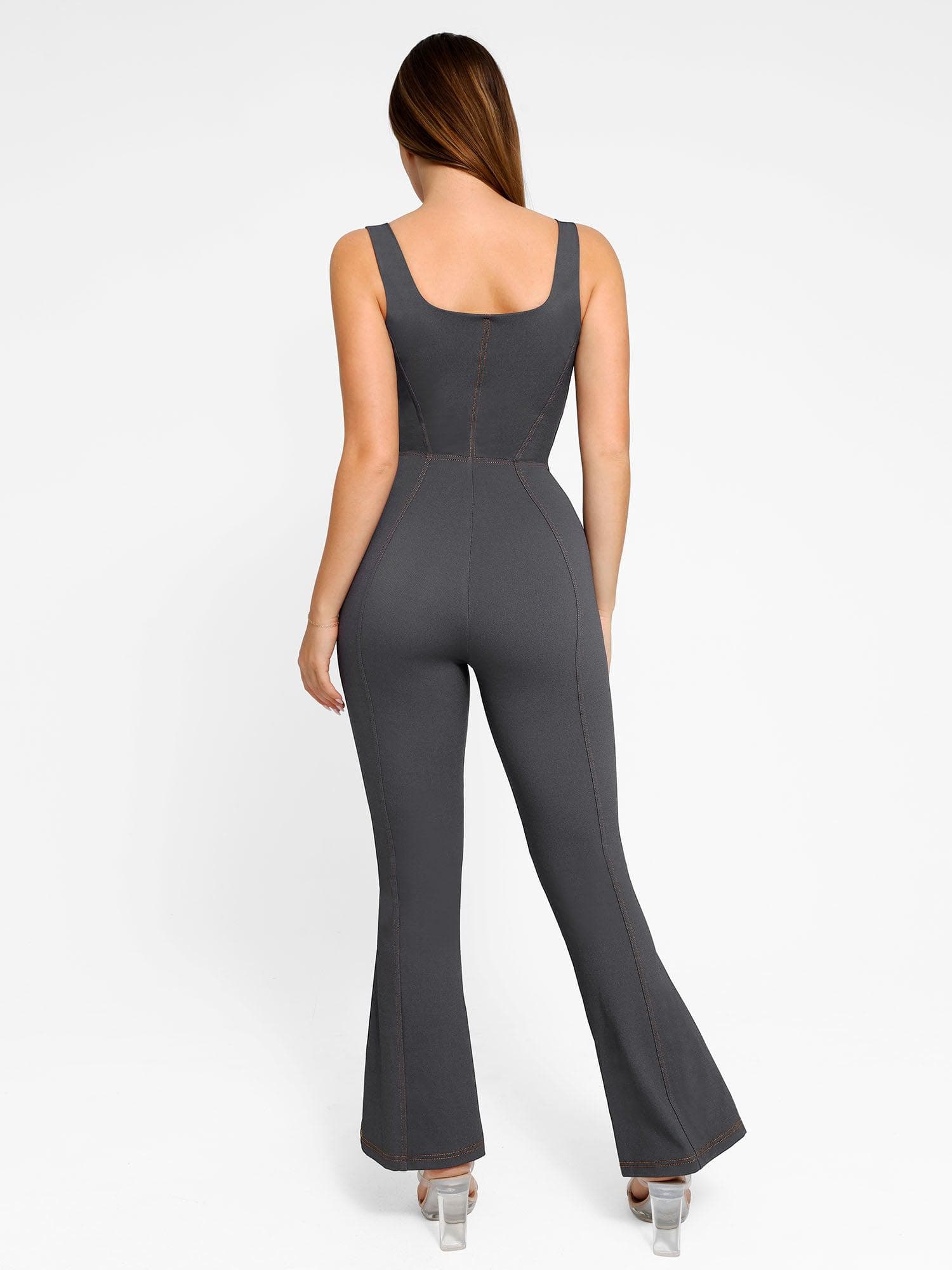 Popilush Denim Shaper & Dress Built-In Shapewear Denim Bodysuit Or Dress Or Jumpsuit