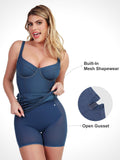 Popilush Denim Shaper & Dress Built-In Shapewear Denim Bodysuit Or Dress Or Jumpsuit