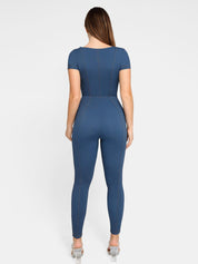 Popilush® Denim Shaper & Dress Built-In Shapewear Denim Bodysuit Or Dress Or Jumpsuit