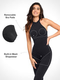 Popilush? Hanging-Neck One Piece Shapewear Jumpsuit