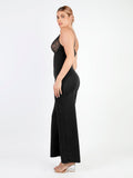 Popilush? Built-In Shapewear Lace  Thong Bodysuit Or Wide-Leg Jumpsuit Or Maxi Dress