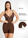 Popilush® Lace Outfits Built-In Shapewear Lace Bodysuit Or Jumpsuit Or Dress