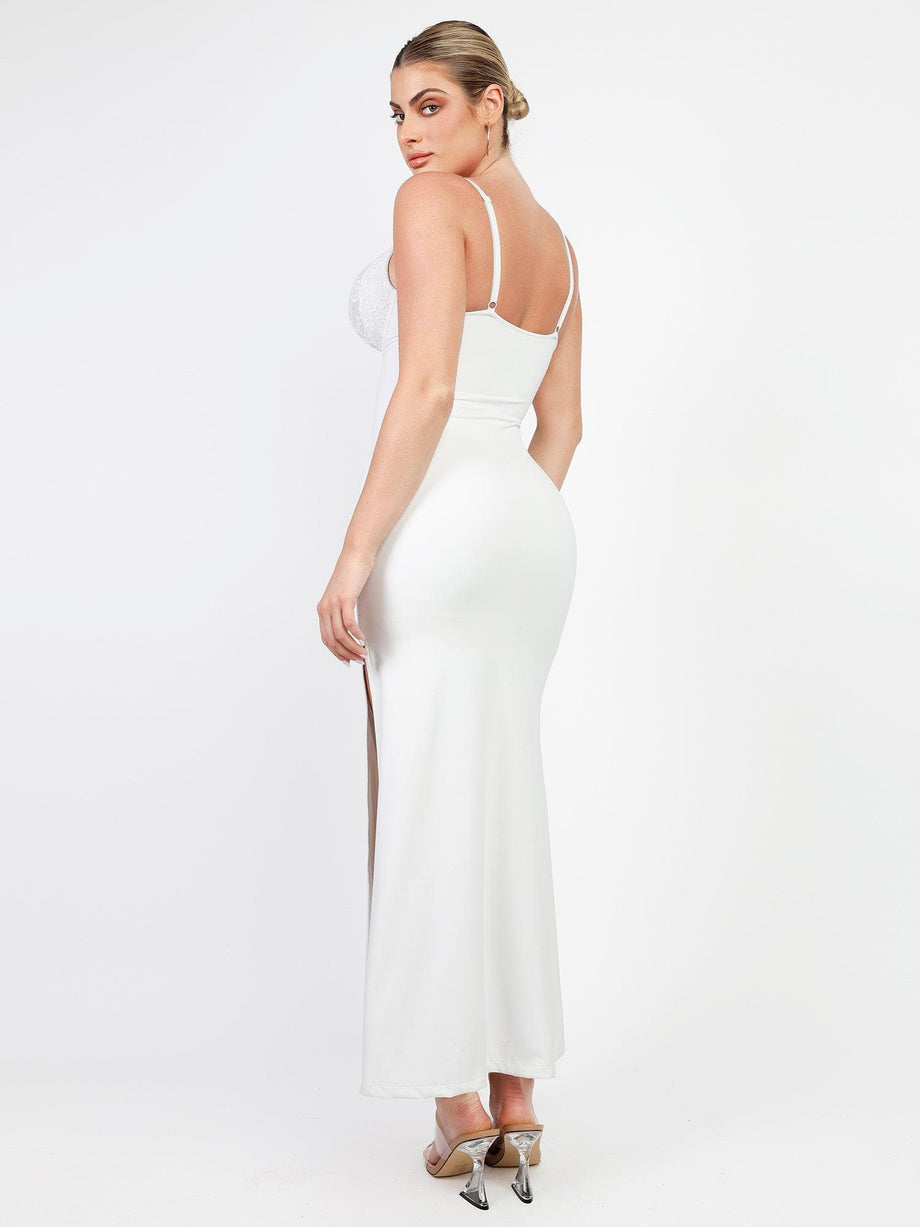 Bridal Slip Dress, Tummy Control Dress , Bodyshaper in White, Slimming  Bodysuit in White, Slimming Shapewear, Bridal Bodysuit, Bridal Slip -   UK