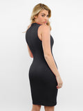 Popilush? Built-In Shapewear Mock Neck Modal Maxi Dress