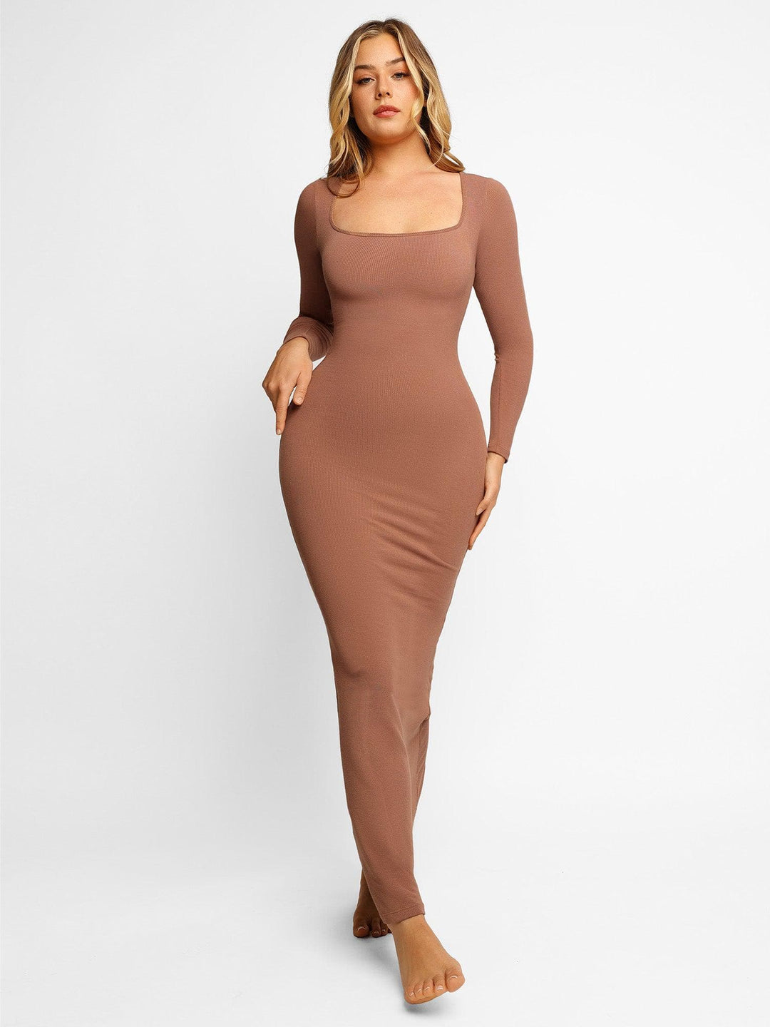 Popilush Built-in Shapewear Modal Sculpting Dresses