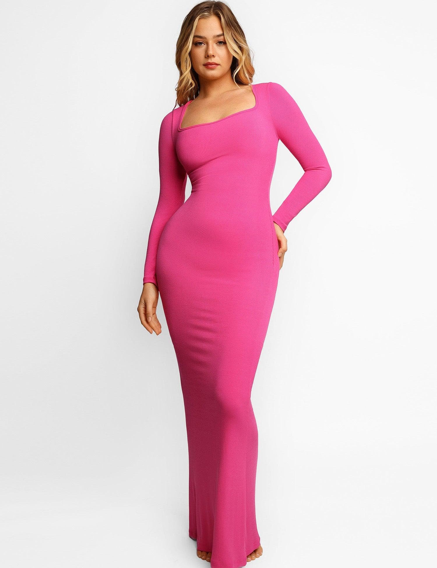 Popilush Bodycon Dress Built-in Shapewear Modal Soft Lounge Dresses