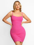 Popilush® Bodycon Dress Slip Mini Dress / Pink / S Built-In Shapewear Modal Soft Lounge Dresses