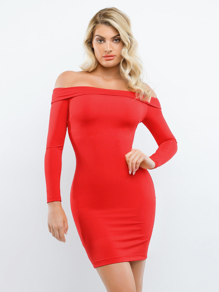 Sparkly Red Sequin Off-shoulder Trumpet Prom Dress - Xdressy
