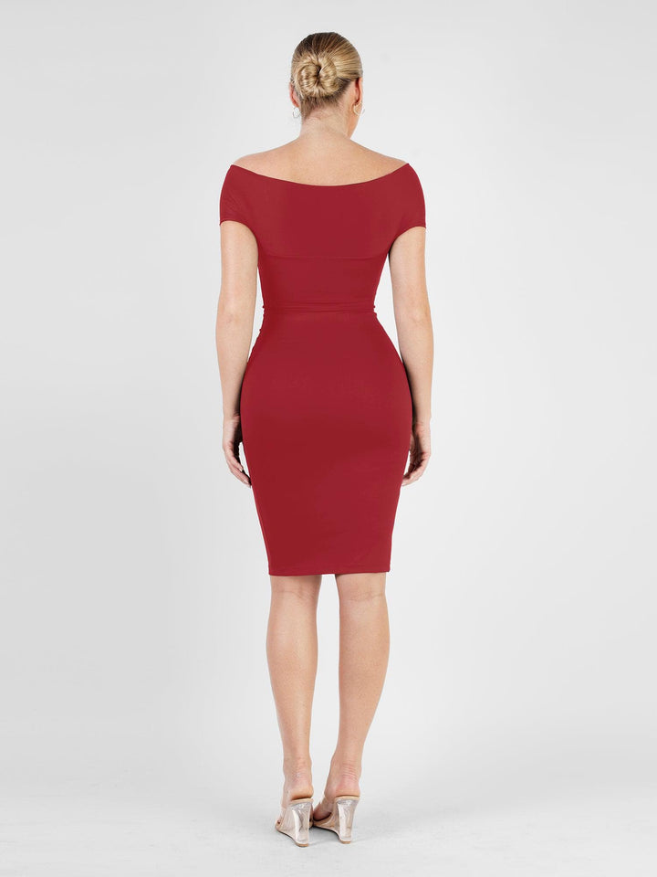 Popilush? Built-In Shapewear Off Shoulder Dresses