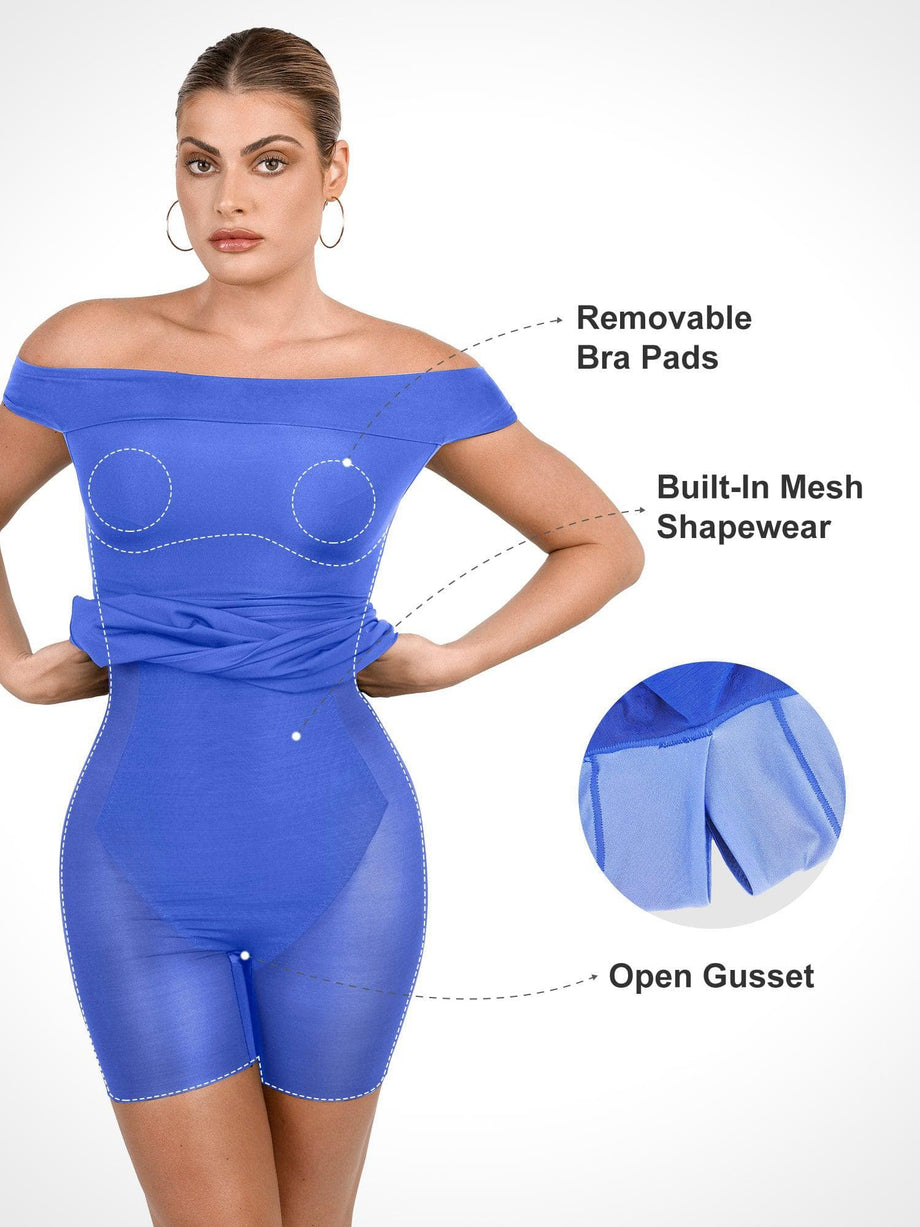 Popilush Shaper Dress Body Shapewear 8 In 1 Casual Summer Dresses