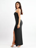 Popilush® Formal Bodycon Party Summer Dress Built-In Shapewear One Shoulder Split Modal Maxi Dress