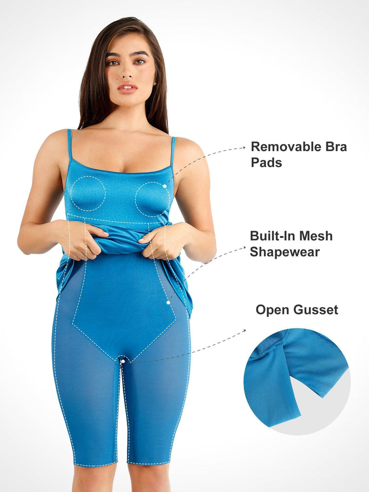 Popilush? Built-In Shapewear Shine Dress Or Bodysuit