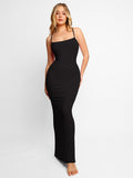 Popilush® Shaping Slip Dress Black / XS Built-In Shapewear Slip Maxi Lounge Dress