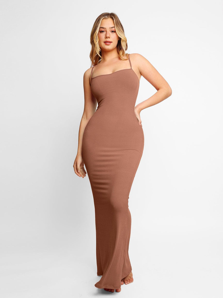 Anygirl Shapewear Slip Dress for Women Light Tummy Control Body Shaper  Seamless Full Slip Under Dress Cami Slip at  Women's Clothing store