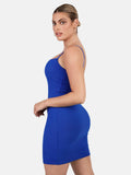 Popilush Shaping Slip Dress Built-In Shapewear Slip Mini Lounge Dress