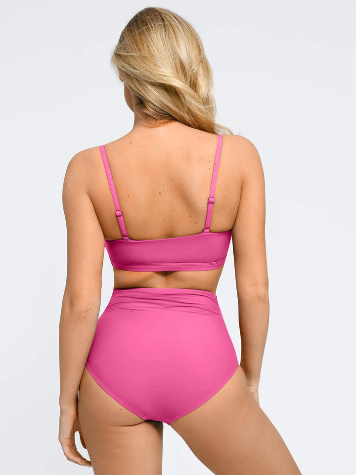 Popilush® One-Piece Shapewear Swimsuit  Or Ruched Bikini Set