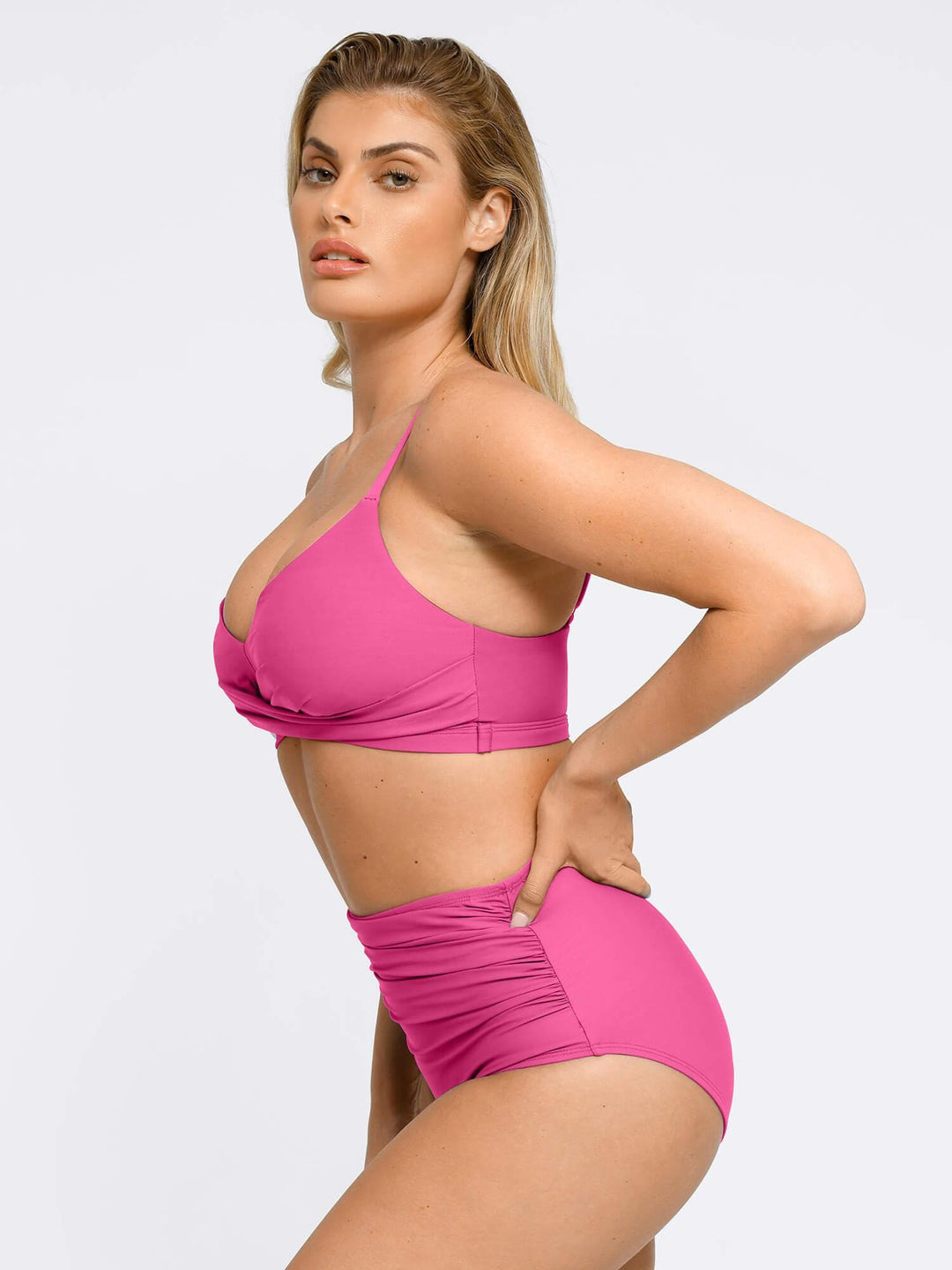 Popilush® One-Piece Shapewear Swimsuit  Or Ruched Bikini Set