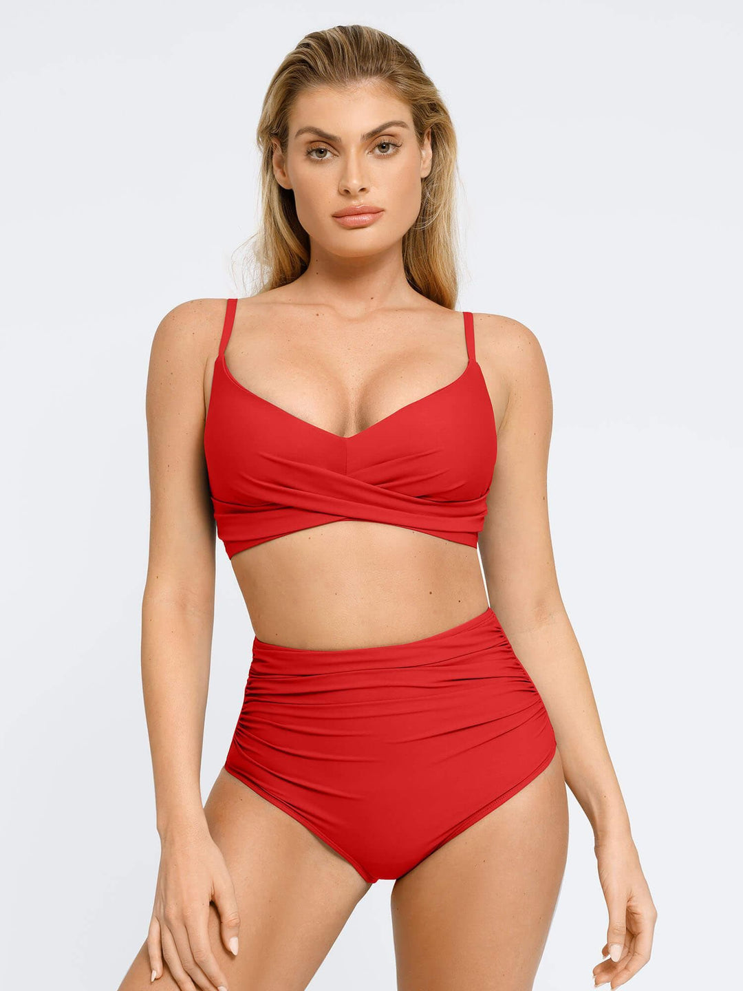 Popilush® One-Piece Shapewear Swimsuit  Or Ruched Bikini Set