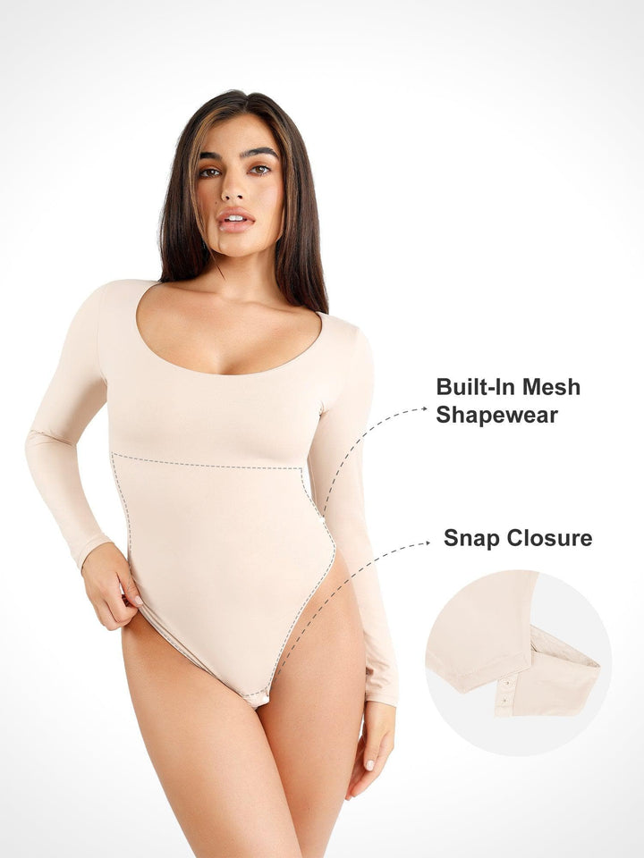 Popilush? CloudSense Seamless Long-Sleeve Bodysuits