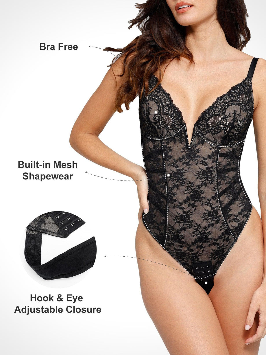 Buy Victoria's Secret Lace Thong Bodysuit from the Victoria's