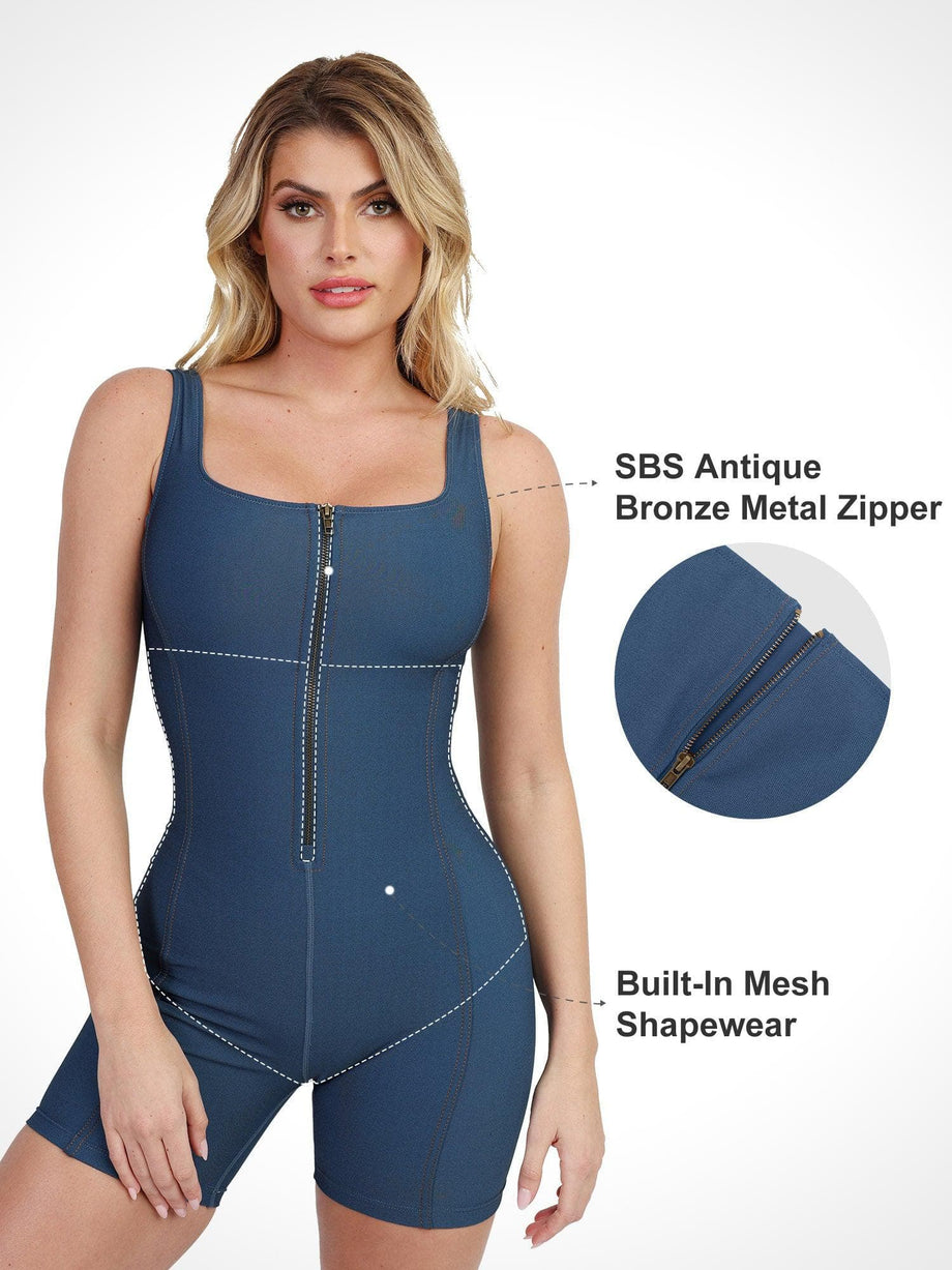 Built-In Shapewear Halter Jumpsuit Or Romper