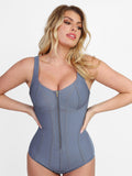 Popilush® Tops Body Shaper Jumpsuit Tank Denim Dusty Blue / S Denim Tummy Control Bodysuit