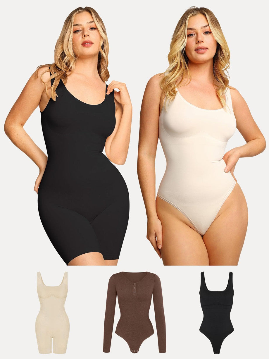 Bodysuit Shapewear for Women Tummy Control Thong Seamless Faja Sculpting  Body Shaper Suits Tops Underwear Swimming Romper