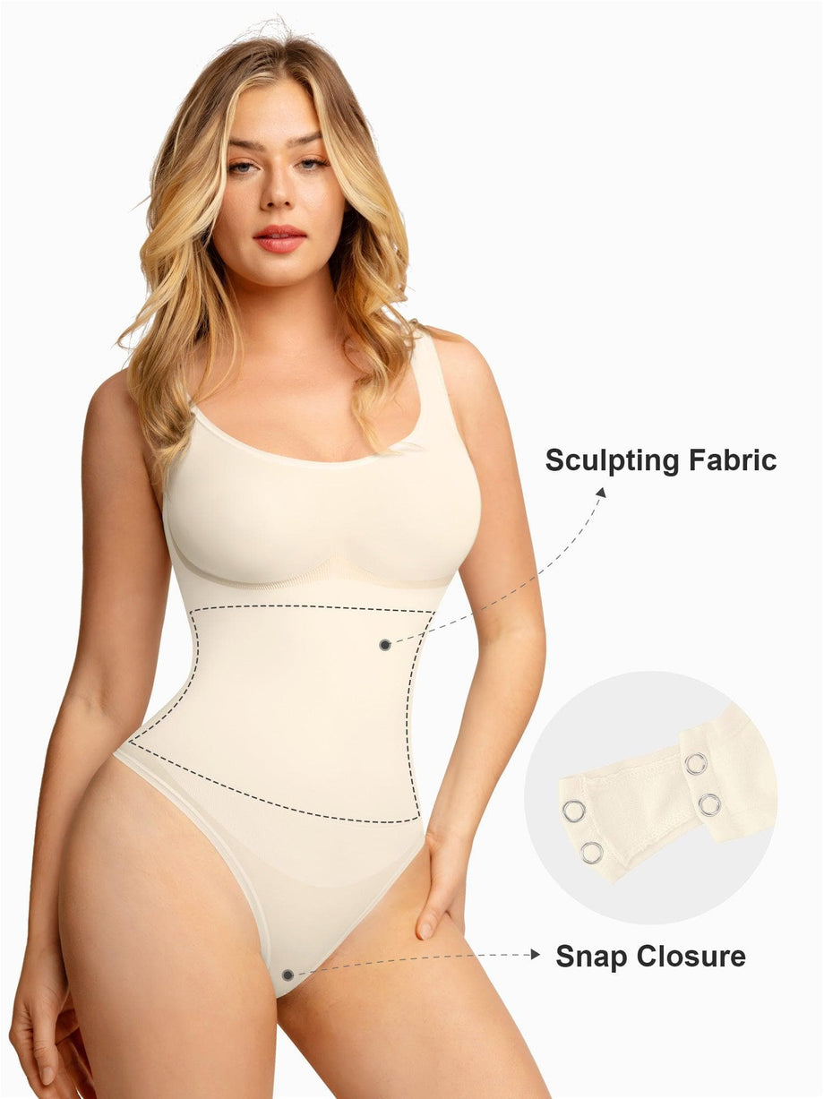 Soo Slick Seamless Body Shaper Bodysuit for Women, Breathable Full Body  Sculpting with No-Wire Design
